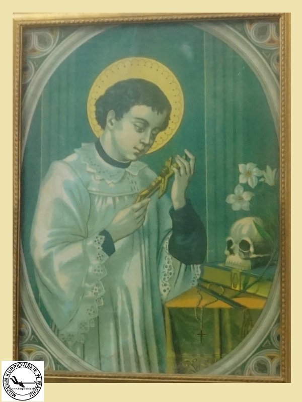 Święty Alojzy Gonzaga - oleodruk