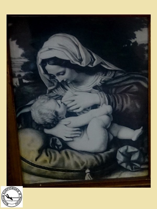 Matka Boża Karmiąca - oleodruk